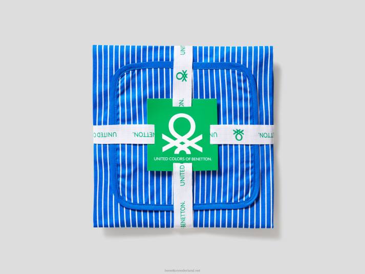 Benetton schort, pannenlap en ovenwant set helderblauw 4R626032
