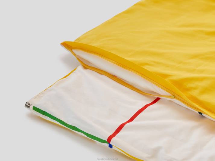 Benetton dekbedovertrek 210x230 cm en twee slopen geel 4R625989