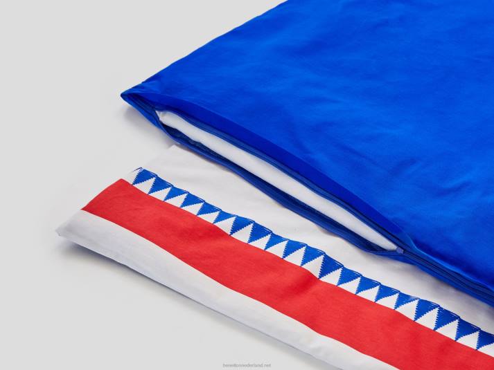 Benetton dekbedovertrek 210x230 cm en twee slopen helderblauw 4R625983