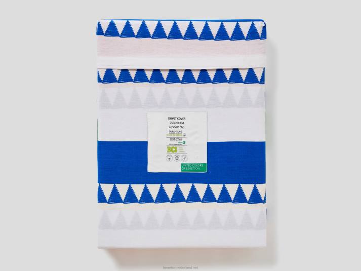 Benetton dekbedovertrek 255x200 cm en twee slopen helderblauw 4R623328