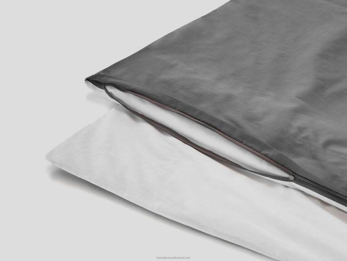 Benetton omkeerbaar dekbedovertrek 155x200 cm en een kussensloop grijs 4R625996
