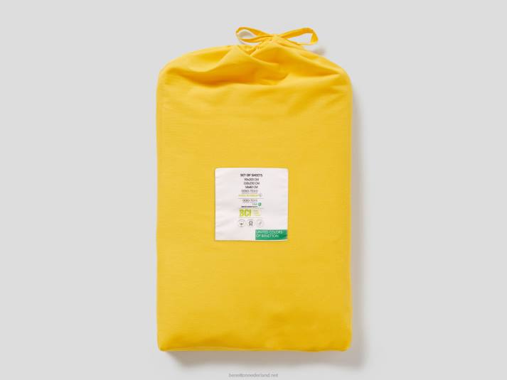 Benetton lakenpakket 160x290 cm geel 4R623367