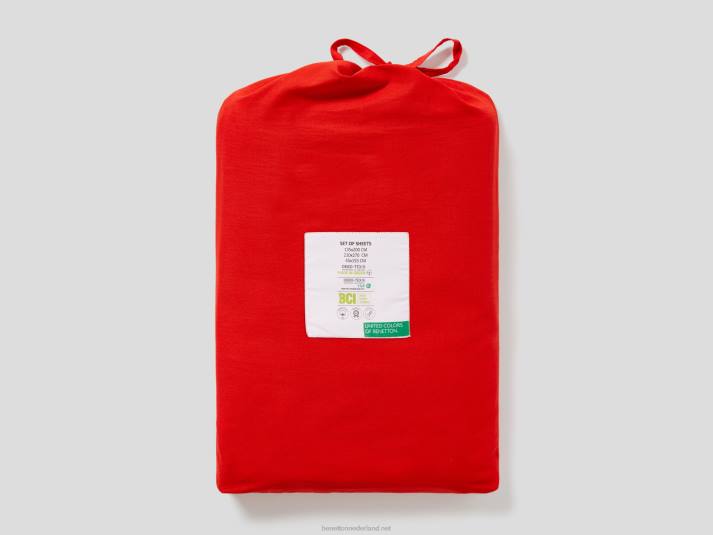 Benetton lakenpakket 210x270 cm rood 4R626004