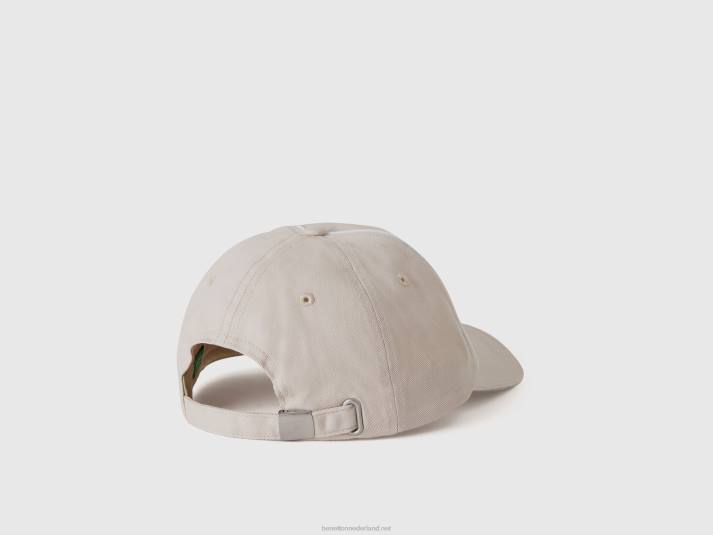 Heren Benetton pet met rand duif grijs 4R621507