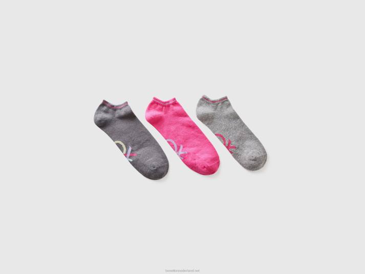 Heren Benetton sokken set met logo veelkleurig 4R62933
