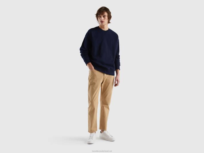 Heren Benetton Carrot fit broek beige 4R621472