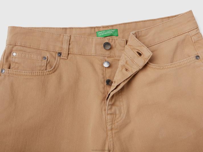 Heren Benetton Carrot fit broek beige 4R624671