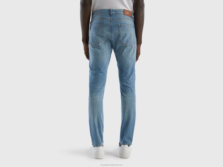 Heren Benetton skinny fit spijkerbroek blauw 4R624667