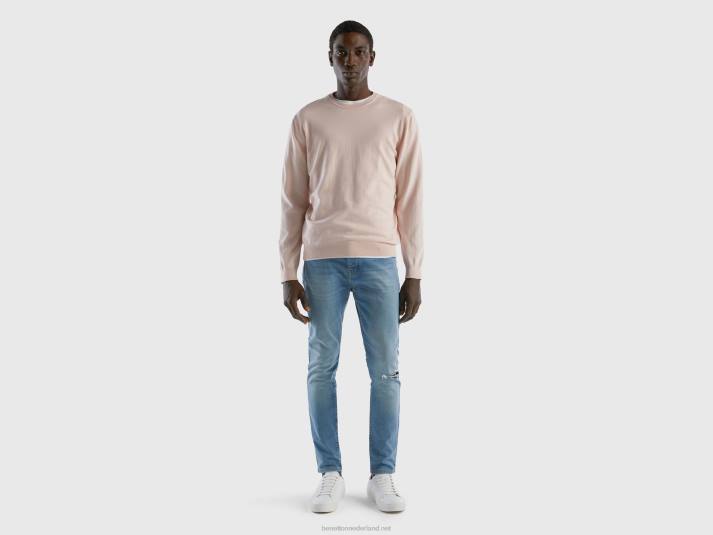 Heren Benetton skinny fit spijkerbroek blauw 4R624667