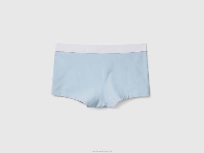 Heren Benetton boxershorts van biologisch stretchkatoen hemelsblauw 4R621605