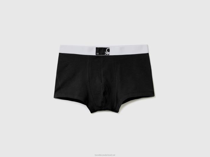 Heren Benetton boxershorts van biologisch stretchkatoen zwart 4R621607