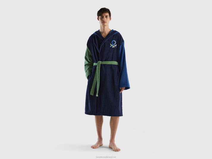 Heren Benetton colourblock badjas veelkleurig 4R621570
