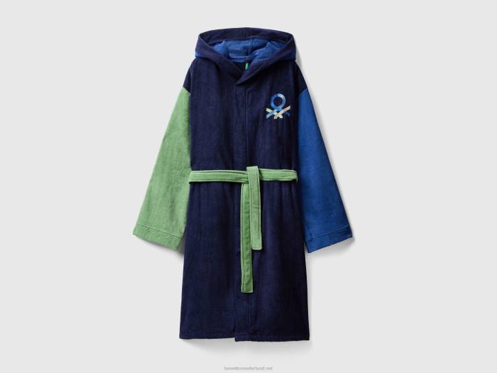 Heren Benetton colourblock badjas veelkleurig 4R621570