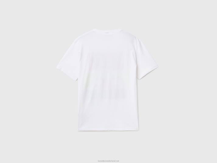 Heren Benetton looney tunes T-shirt met ronde hals wit 4R624722