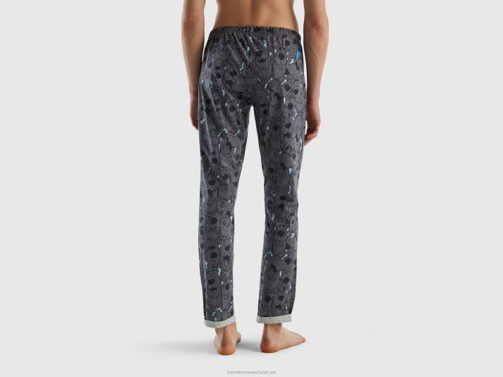 Heren Benetton warme scooby-doo-broek grijs 4R624711