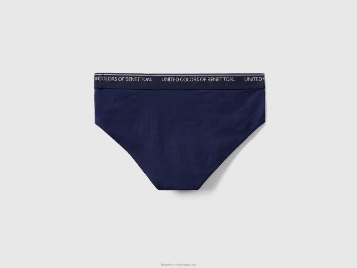 Heren Benetton ondergoed van biologisch stretchkatoen donkerblauw 4R624731