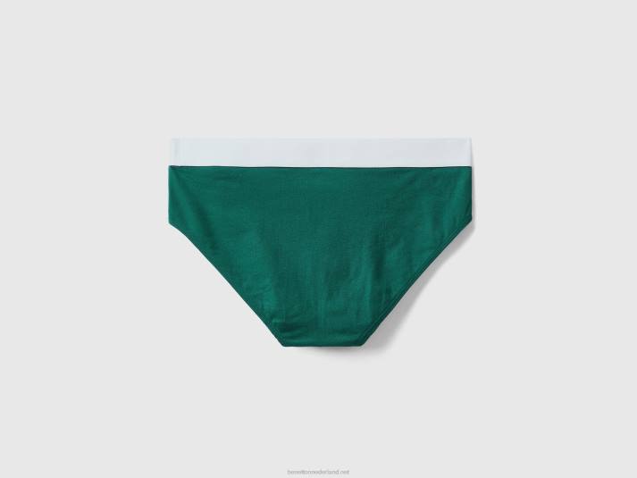 Heren Benetton ondergoed van biologisch stretchkatoen donkergroen 4R621589