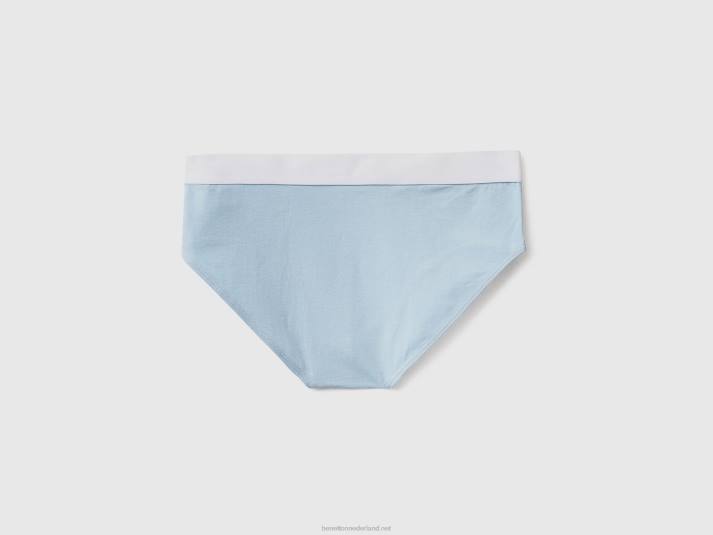 Heren Benetton ondergoed van biologisch stretchkatoen hemelsblauw 4R621590