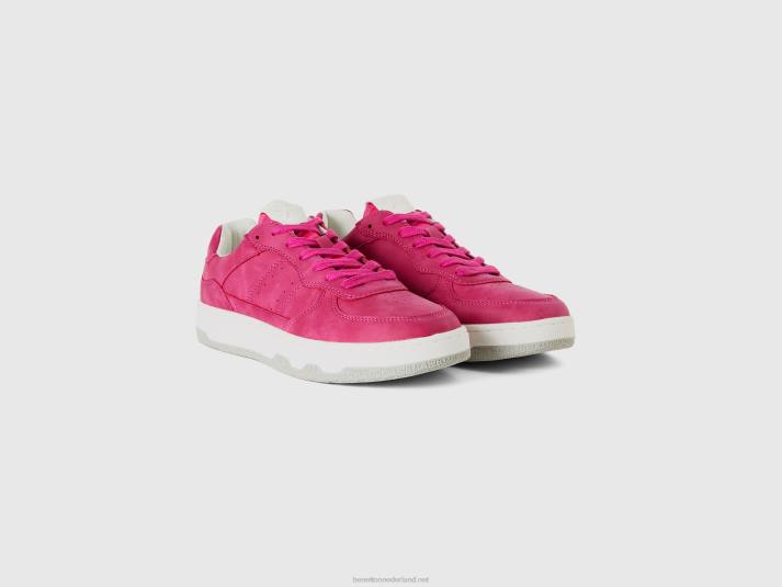 Heren Benetton cyclamen lage sneakers cyclamen 4R621549