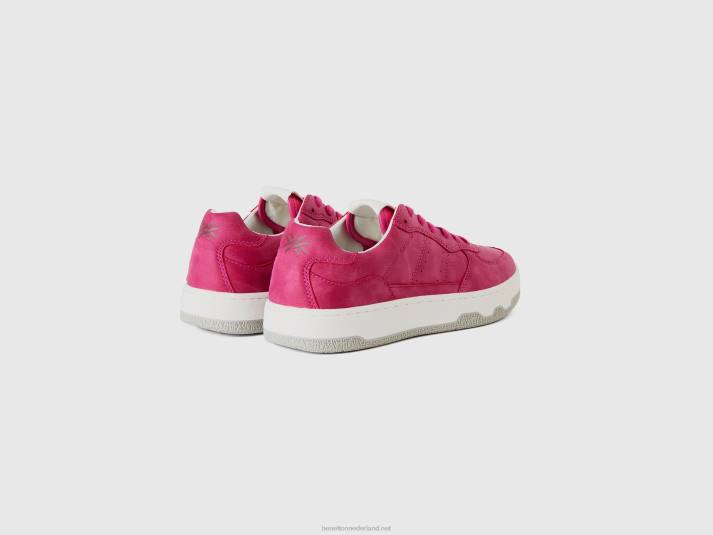Heren Benetton cyclamen lage sneakers cyclamen 4R621549