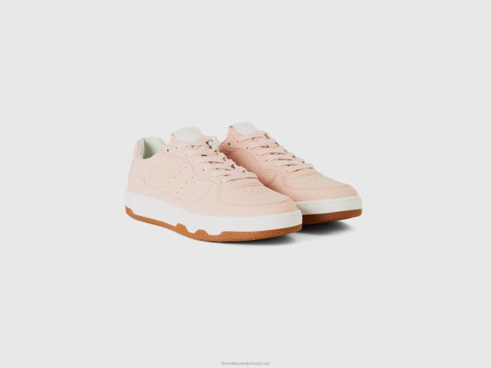 Heren Benetton roze lage sneakers zacht roze 4R621558