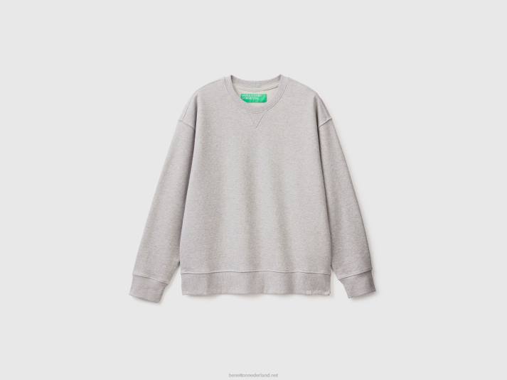 Heren Benetton Trui van 100% katoen lichtgrijs 4R624525