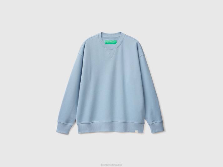 Heren Benetton Trui van 100% katoen luchtmacht blauw 4R621317