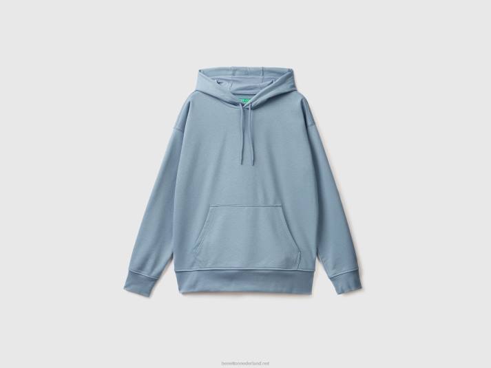 Heren Benetton hoodie met print luchtmacht blauw 4R621315