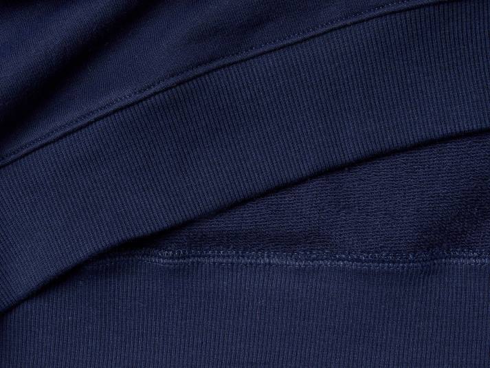 Heren Benetton warme hoodie met print donkerblauw 4R624518