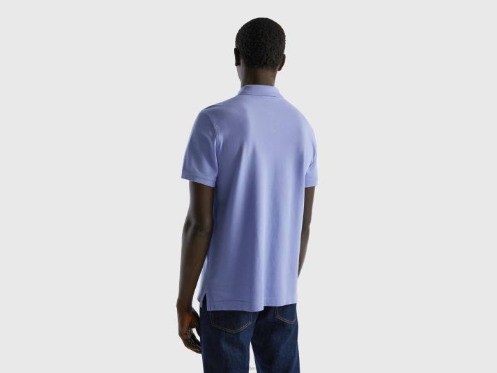 Heren Benetton maagdenpalm violet regular fit polo maagdenpalm 4R624593