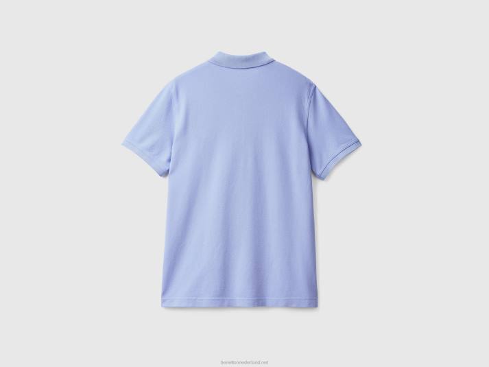 Heren Benetton maagdenpalm violet regular fit polo maagdenpalm 4R624593