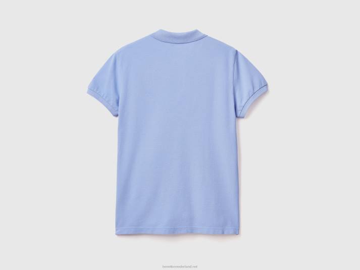 Heren Benetton maagdenpalm violet slim fit polo maagdenpalm 4R621381