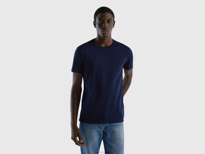 Heren Benetton donkerblauw t-shirt donkerblauw 4R621281