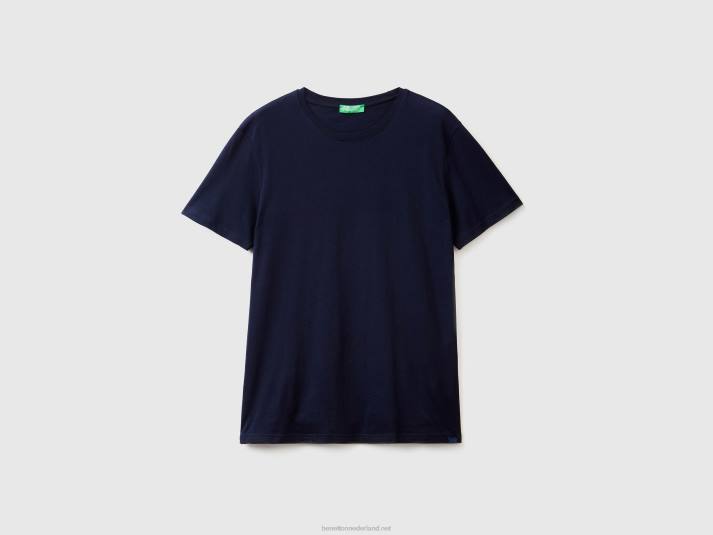 Heren Benetton donkerblauw t-shirt donkerblauw 4R621281