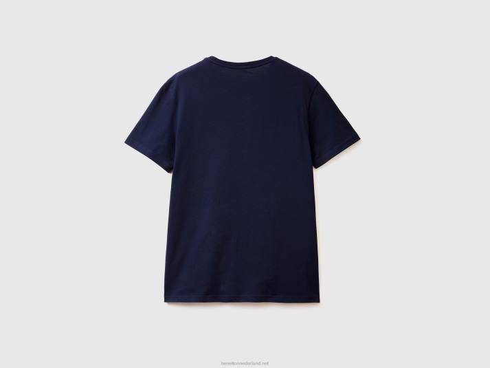 Heren Benetton donkerblauw t-shirt donkerblauw 4R621281
