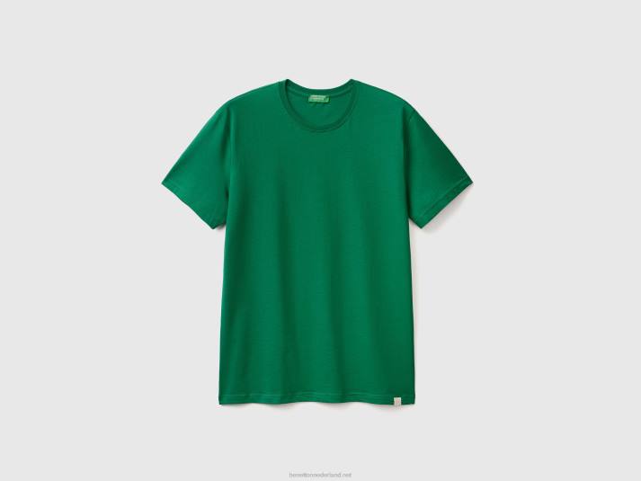 Heren Benetton donkergroen t shirt donkergroen 4R621270