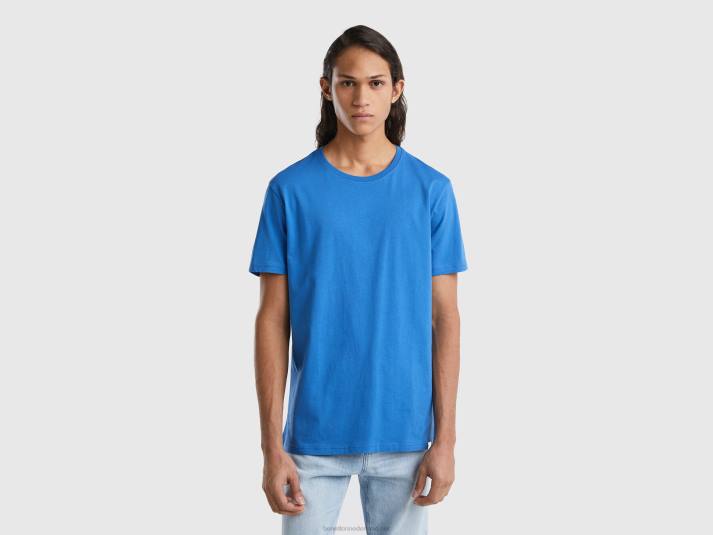 Heren Benetton lichtblauw t-shirt lichtblauw 4R624480