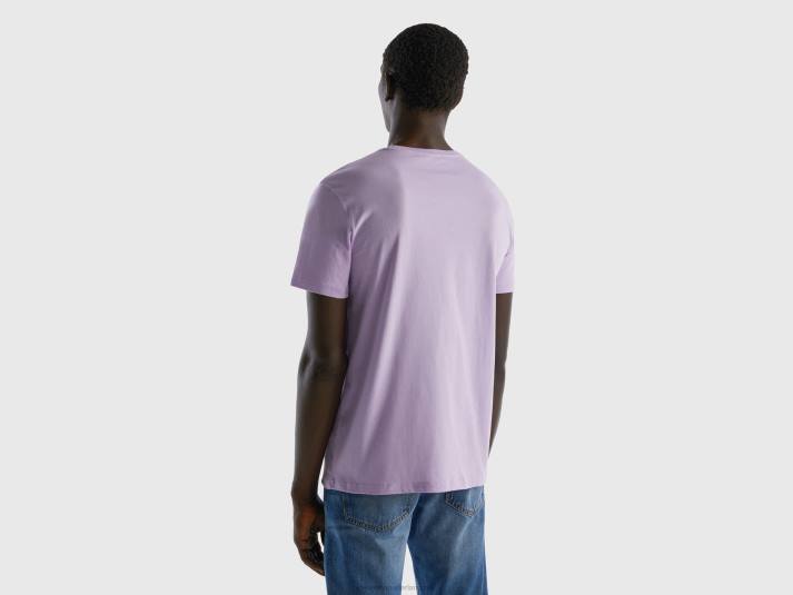 Heren Benetton lila t-shirt lila 4R621243