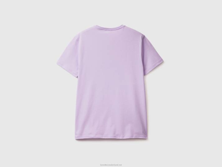 Heren Benetton lila t-shirt lila 4R621243