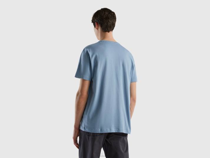 Heren Benetton t-shirt met fotoprint luchtmacht blauw 4R621215