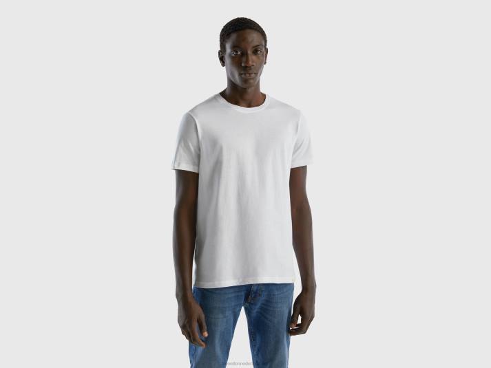 Heren Benetton wit T-shirt wit 4R621298