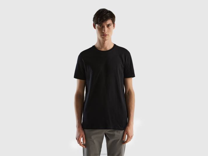 Heren Benetton zwart T-shirt zwart 4R621286