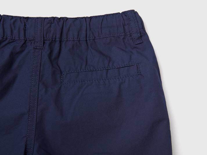 kinderen Benetton Short van 100% katoen met trekkoord donkerblauw 4R622383