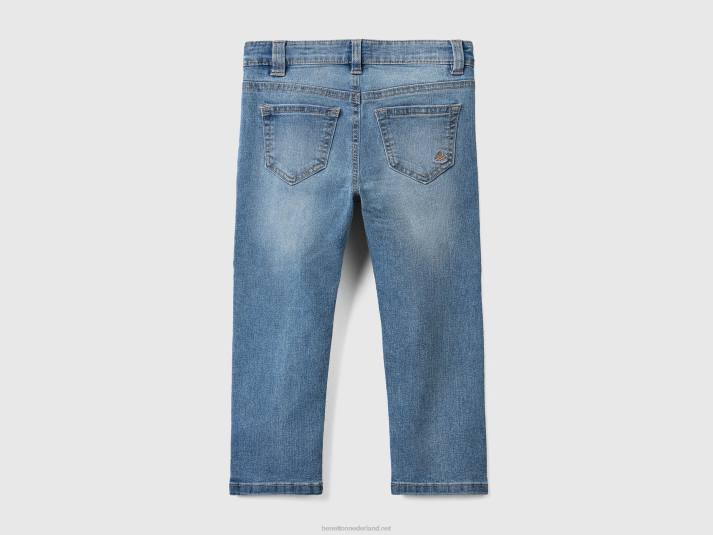 kinderen Benetton "eco-recycle" slim fit jeans hemelsblauw 4R622399