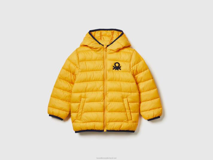 kinderen Benetton jack "rain defender" van nylon geel 4R625015