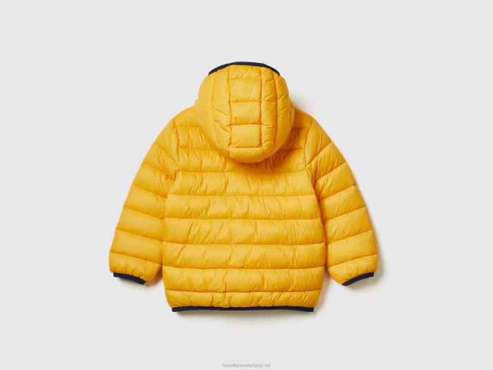 kinderen Benetton jack "rain defender" van nylon geel 4R625015
