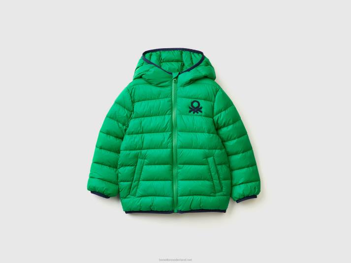 kinderen Benetton jack "rain defender" van nylon groente 4R625014