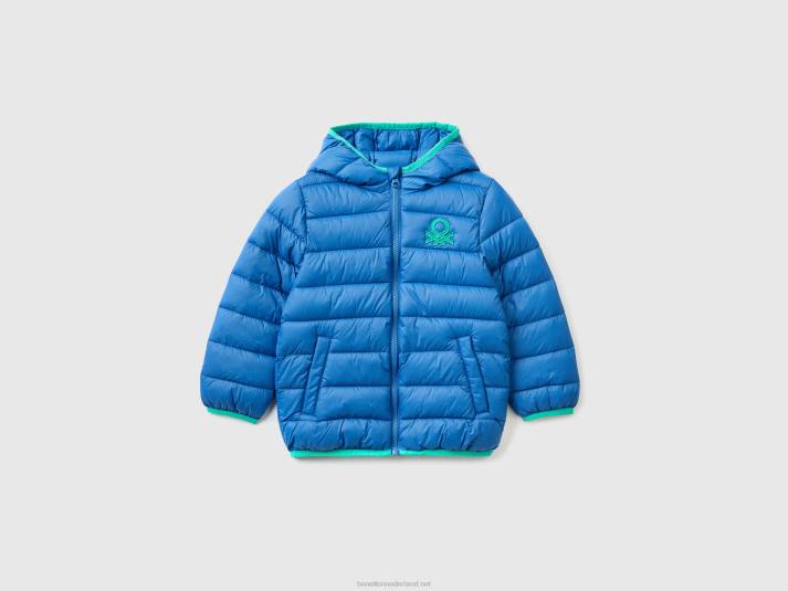 kinderen Benetton jack "rain defender" van nylon helderblauw 4R622099