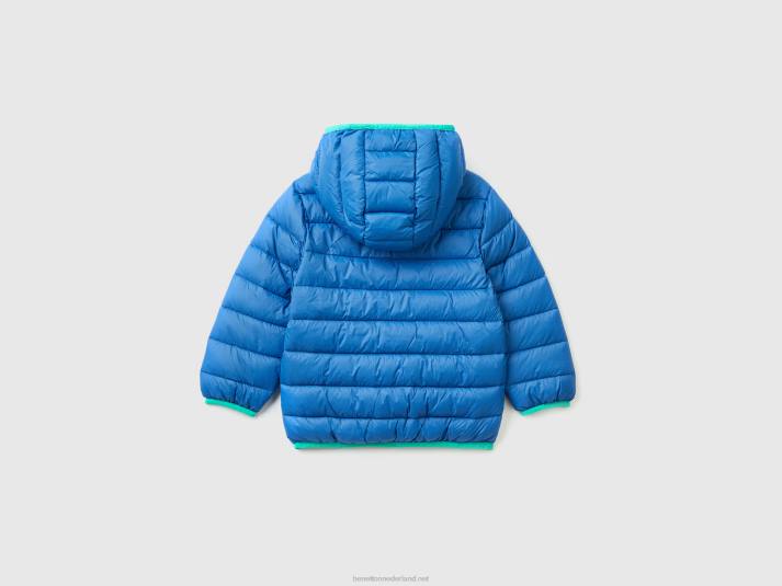 kinderen Benetton jack "rain defender" van nylon helderblauw 4R622099