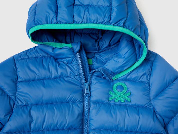 kinderen Benetton jack "rain defender" van nylon helderblauw 4R622099